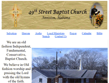 Tablet Screenshot of 49thstbaptist.com